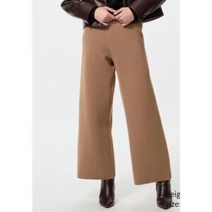 Uniqlo Washable Milano Ribbed Pants in Brown